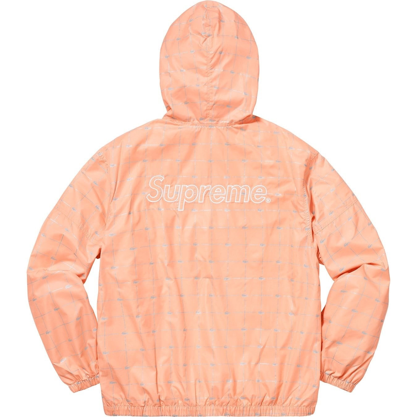 Supreme®/LACOSTE Reflective Grid Nylon Anorak view 3